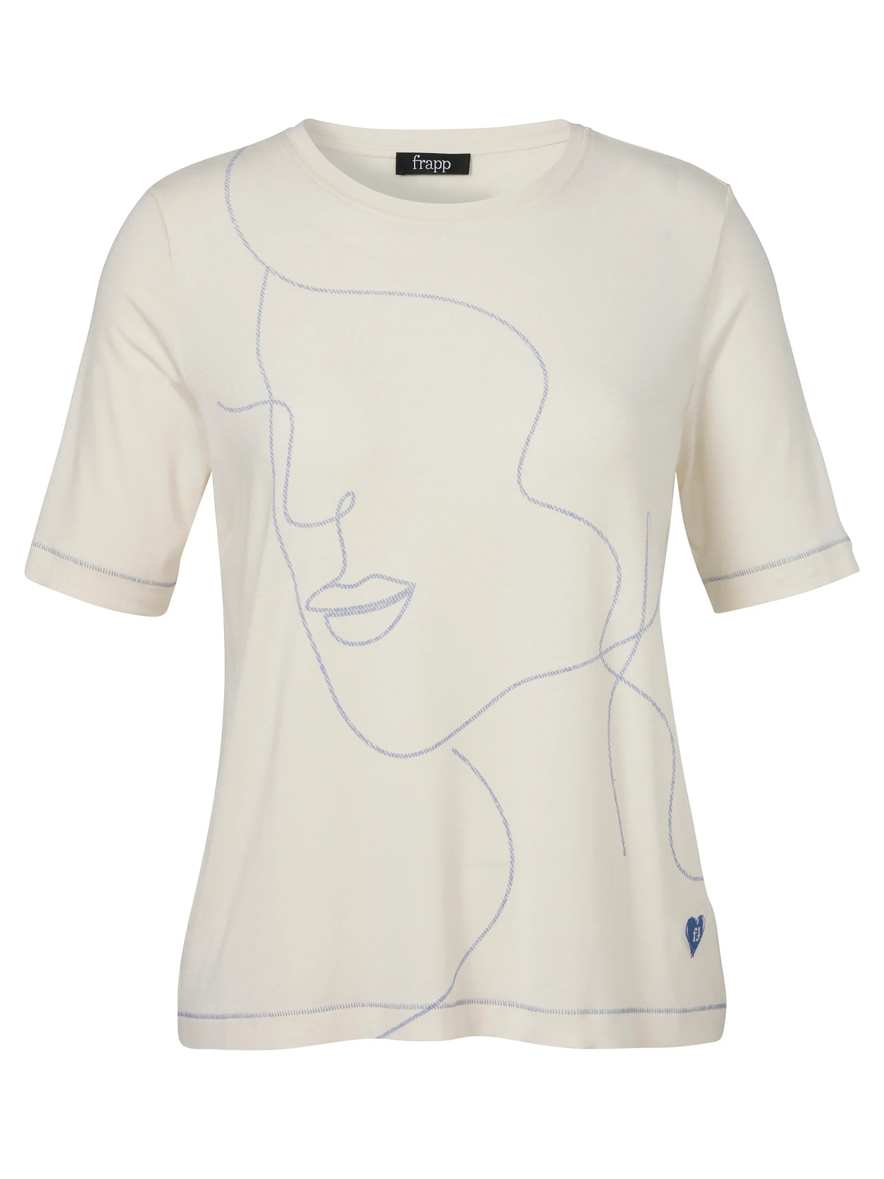 frapp T-Shirt Round Neck 1/2 Sleeve Motif