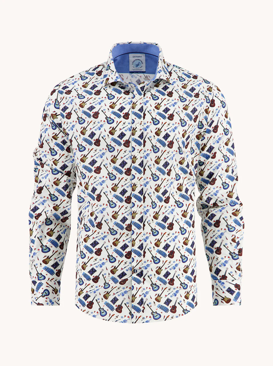 A Fish Named Fred Shirt Various Guitar 32.004 Off White