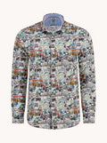 A Fish Named Fred Shirt Sketch Multicolor