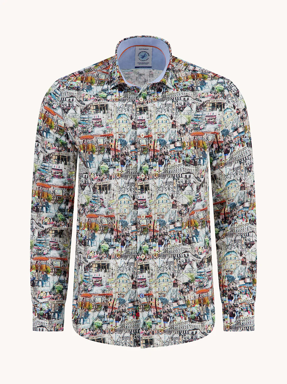 A Fish Named Fred Shirt Sketch Multicolor