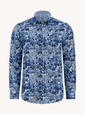 A Fish Named Fred Shirt Sketch Cobalt