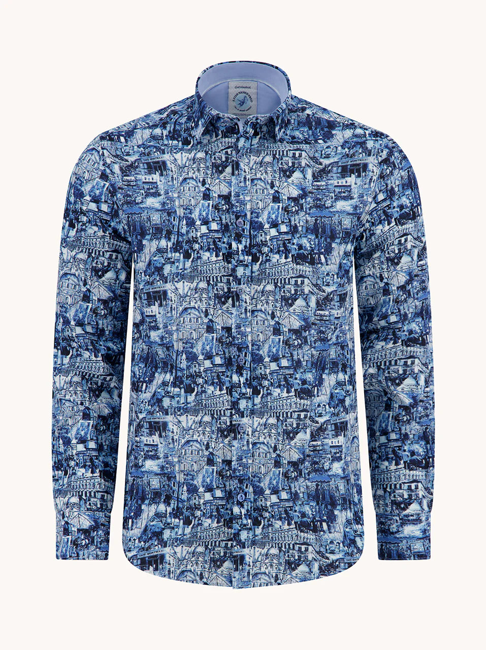 A Fish Named Fred Shirt Sketch Cobalt