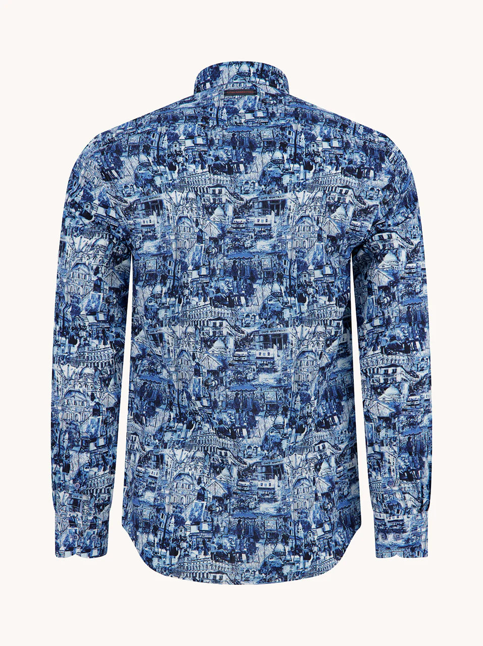 A Fish Named Fred Shirt Sketch Cobalt