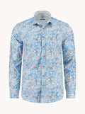 A Fish Named Fred Shirt Klimt Flower Light Blue
