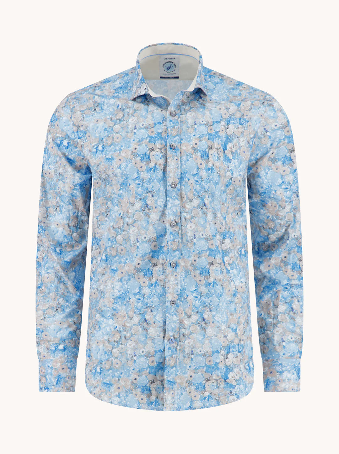 A Fish Named Fred Shirt Klimt Flower Light Blue