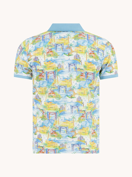 A Fish Named Fred Polo Impression Island Multicolor All Color