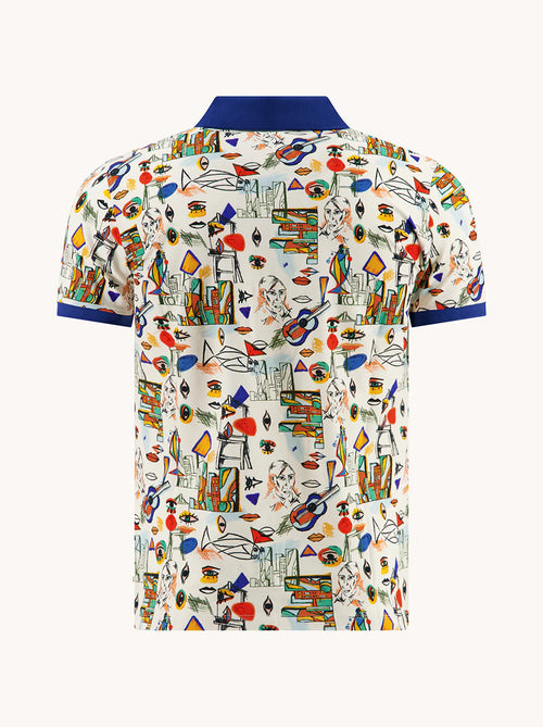 A Fish Named Fred Polo Cubist Multicolor All Color