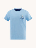 A Fish Named Fred T-shirt Canvas Light Blue