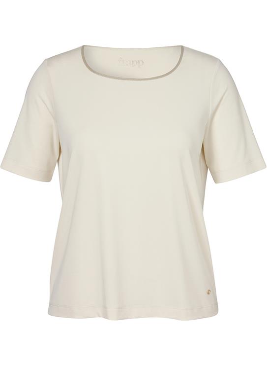 Frapp T-shirt with Lurex Band at the Neckline