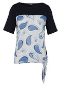 frapp Jersey Shirt Navy with Front Print