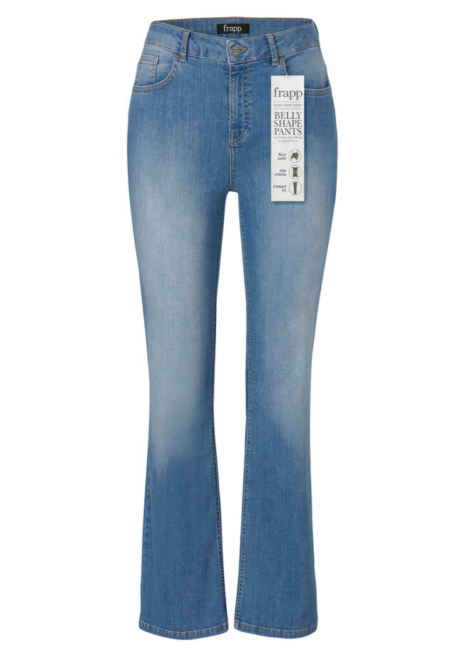 Frapp Innovative Belly Shape Jeans Mid Blue