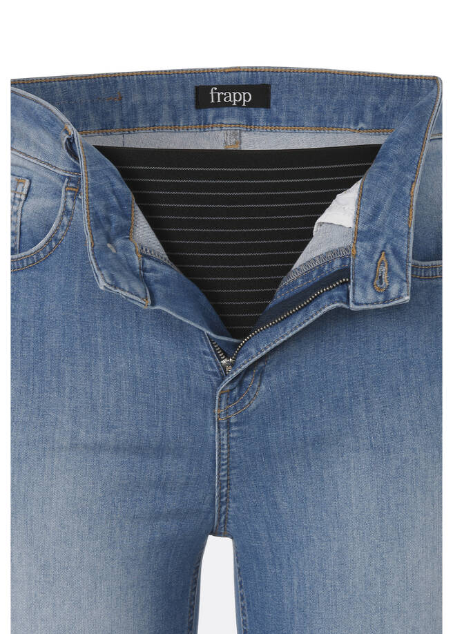 Frapp Innovative Belly Shape Jeans Mid Blue