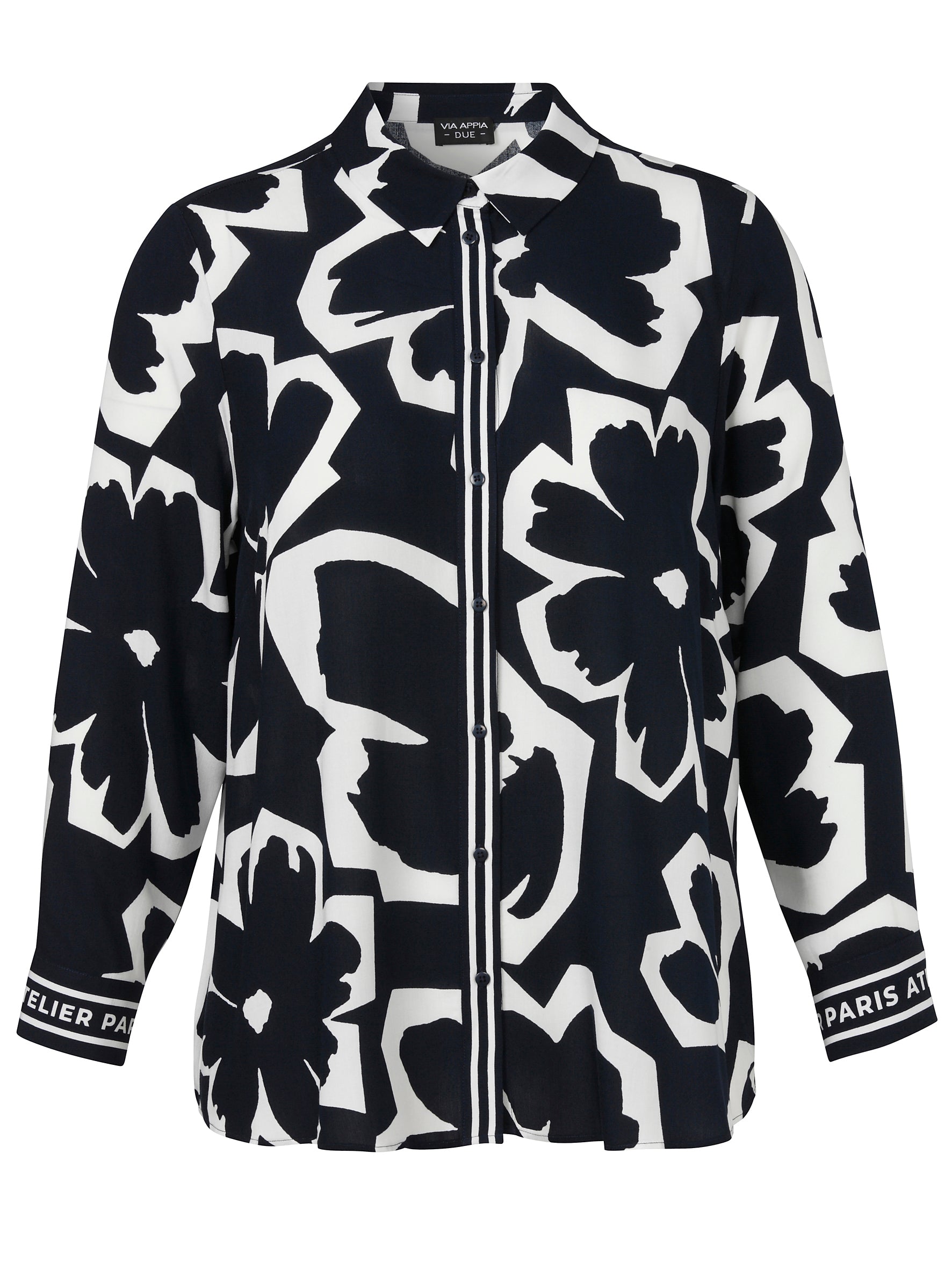 Via Appia Due Floral Print Shirt Blouse