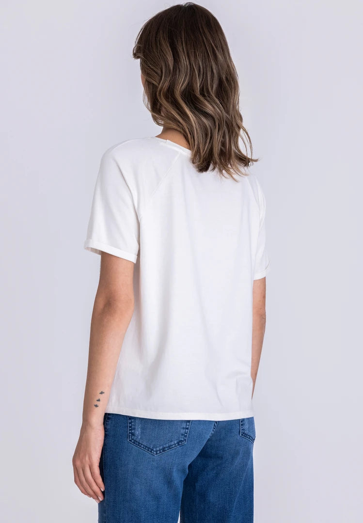 Tuzzi Beach Rhinestone Print T-Shirt